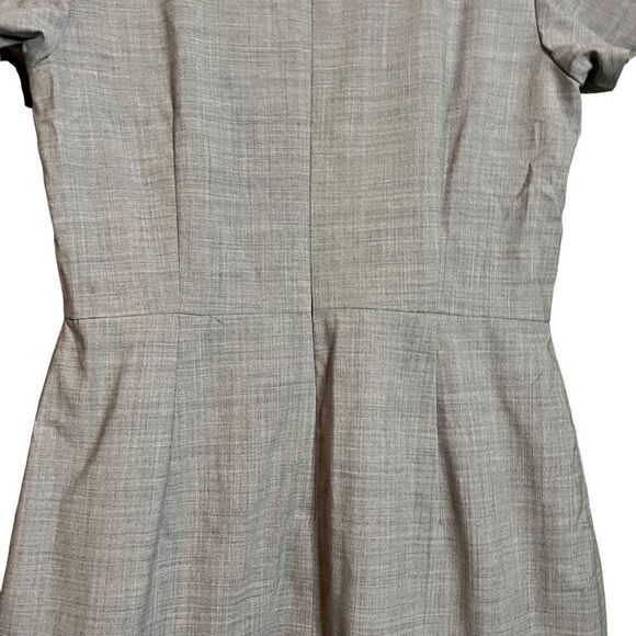 Banana Republic grey wool blend short sleeve dress - Picture 6 of 11